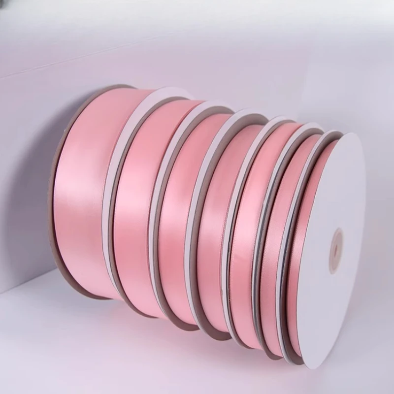 22 metri/91mer Nastro di raso rosa Natale Matrimonio Compleanno Decorazione festa Nastro da regalo Accessori di abbigliamento fai da te