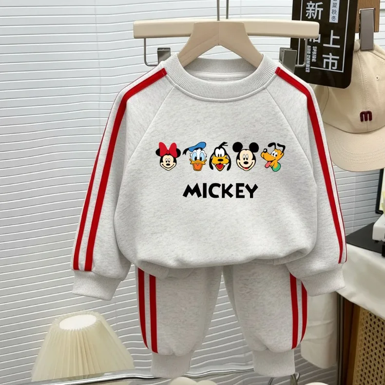 2026 Herbst Neuer Stil Jungen Casual Sweatshirt-Sets Mädchen O-Ausschnitt Hoodies Lange Hose Zweiteiliger Kinder-Mode-Trainingsanzug zum Laufen – Detail 7