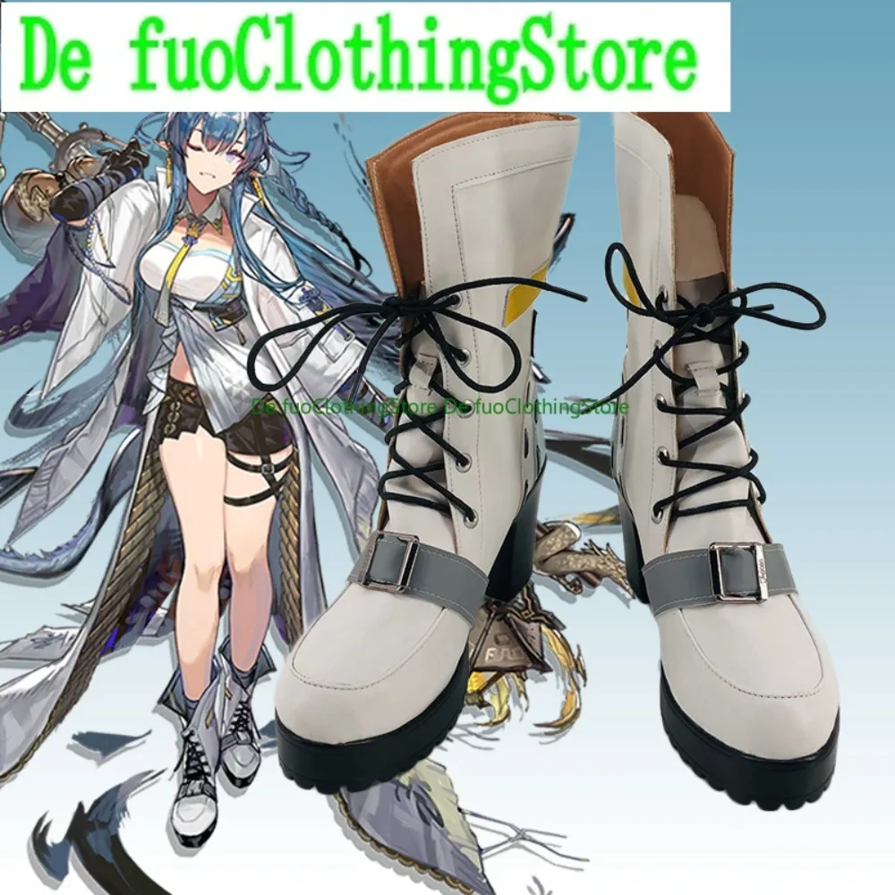

DefuoClothing Arknights Ling обувь для косплея аниме ботинки для выступлений аниме игры ролевые костюмы на Хэллоуин реквизит обувь ботинки