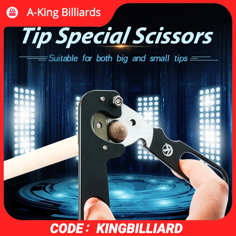 

KONLLEN Billiards Cue Tip Excision Tool Metal Scissors Carom Snooker Pool Cue Tip Cutting Repair Maintaince Billiard Accessories