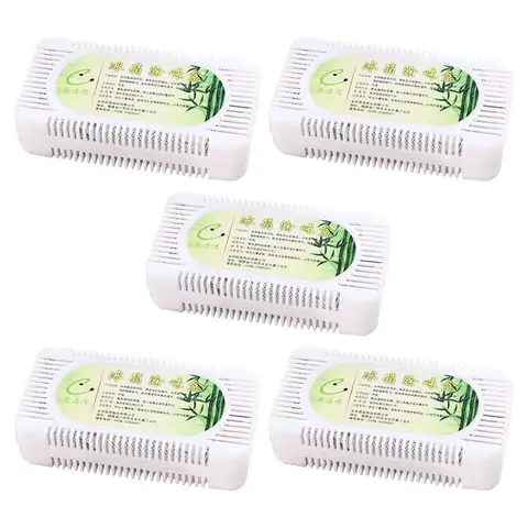 5Pcs Refrigerator Deodorizer Activated Charcoal Odor Remover Fridge Freshener Box Air Purifier Refrigerator Deodorizer Odor