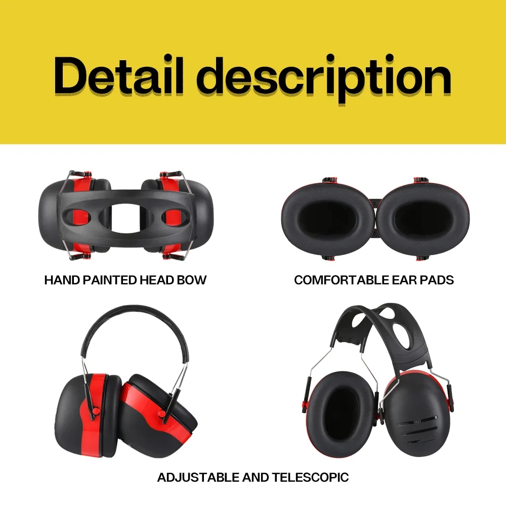 NEW Upgrade Adjustable Ear Defenders 35dB SNR X5A Earmuffs Hearing Protection Ear Defenders Noise Reduction for Mowing,Hunting