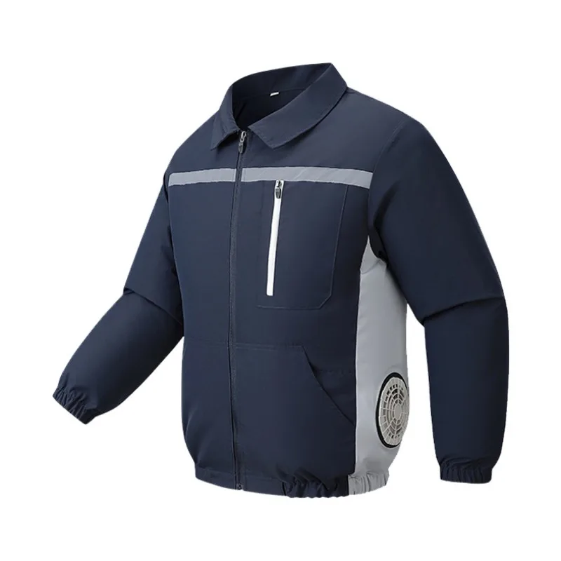 Adult Unisex Air Cooled Fan Jacket Wearable Air Condition Suit Breathable Apparel for High Temperature Operations