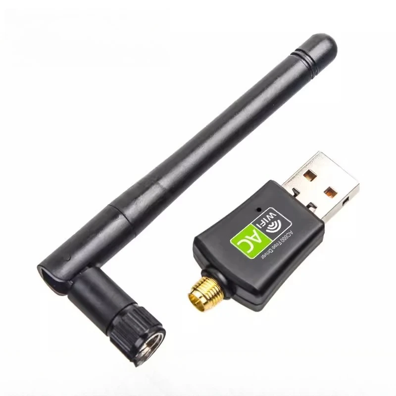 

Беспроводная USB-карта Wi-Fi 5G с двумя диапазонами частот, 600 Мбит/с, без драйверов, для настольных ПК и ноутбуков, AC-приемник