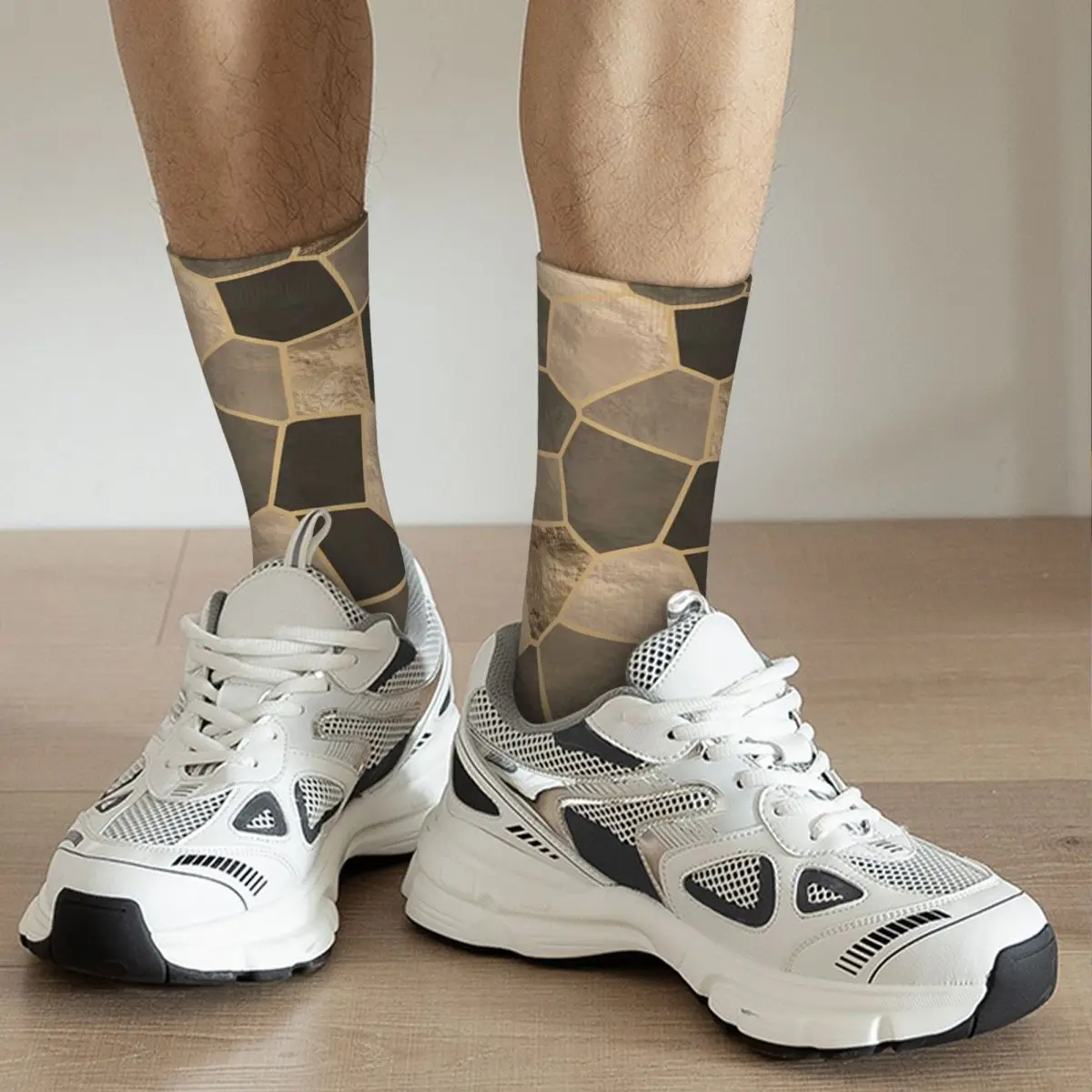 

Mosaic Pattern - Golds Adult Socks Unisex socks,men Socks women Socks