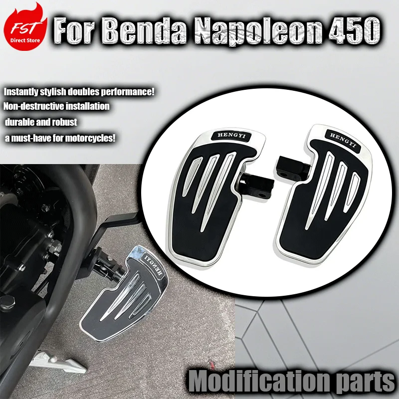 

Modified Retro Enlarged Aluminum Foot Pegs for Benda Napoleon 500 /Chinchilla 450 / 500