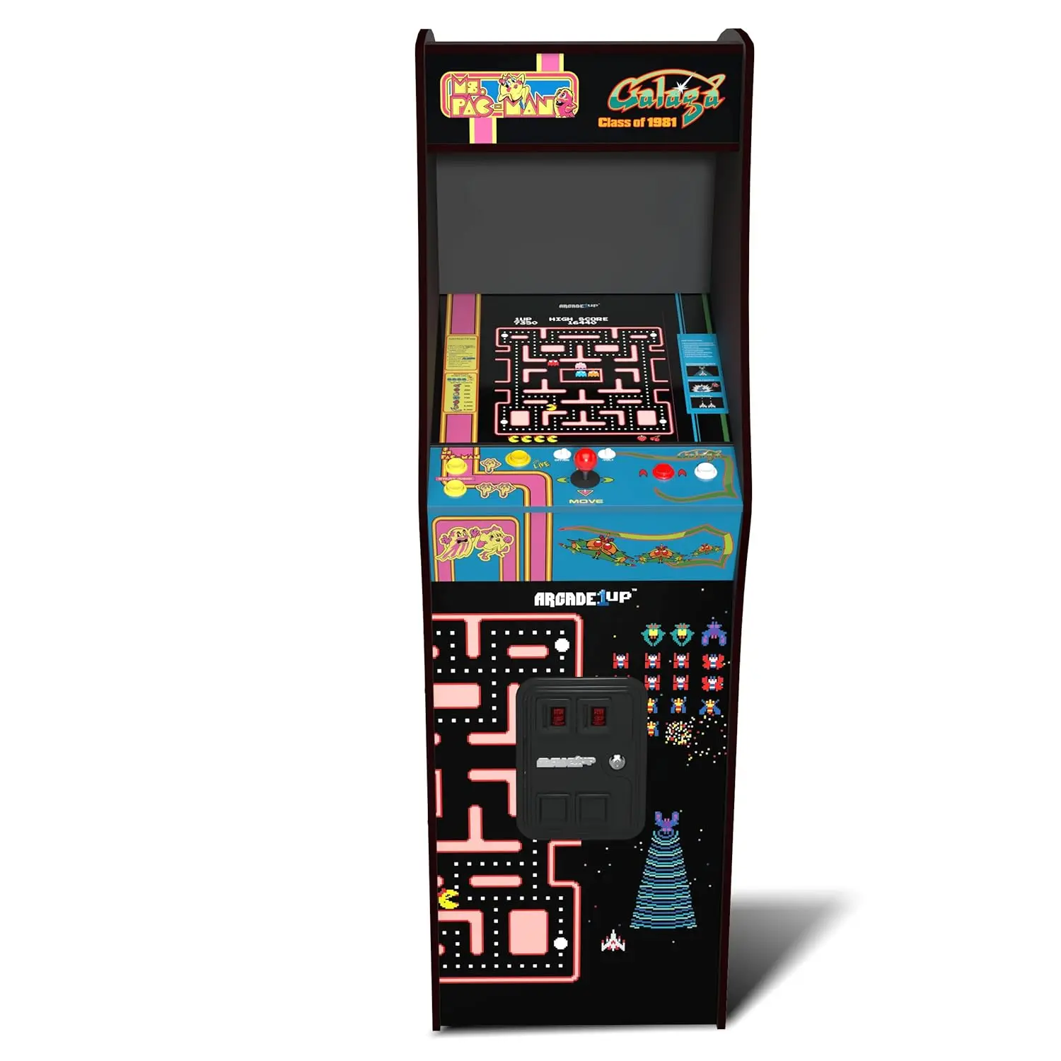 ARCADE1UP Classe della macchina arcade deluxe da 81' per la casa - 5 piedi di altezza - 12 giochi classici