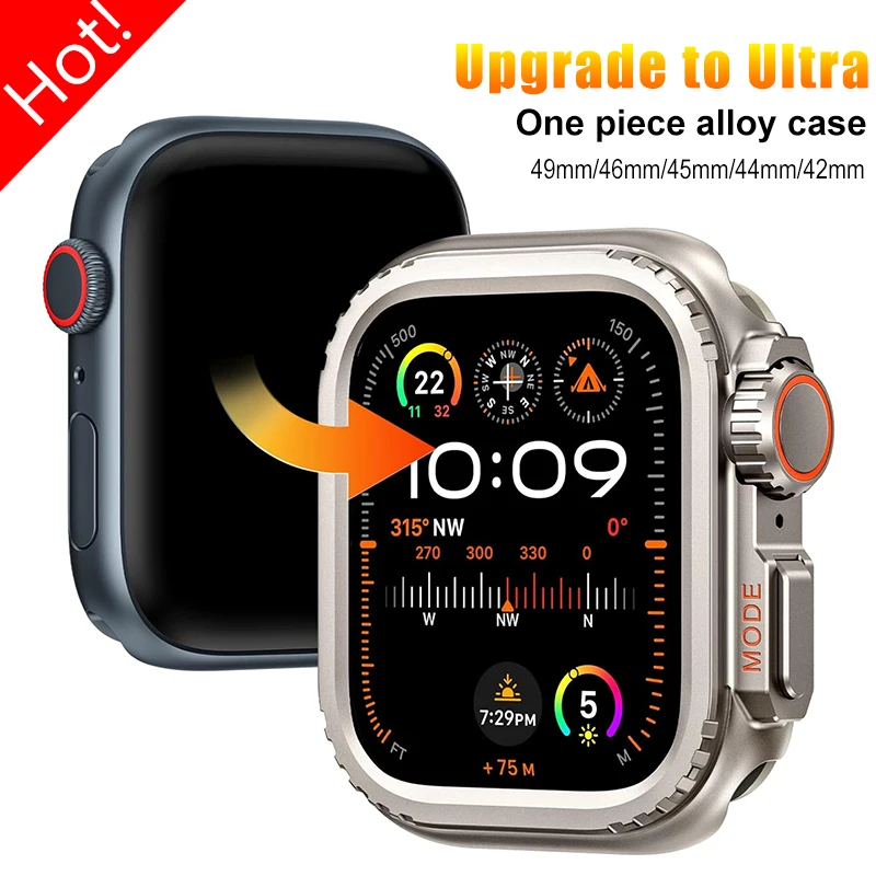 Metal Alloy Case for Apple Watch Series 11 10 46mm 9 8 7 45mm 44mm Upgrade Ultra 3/2/1 49mm Protector Frame Cover IWatch 6 5 SE
