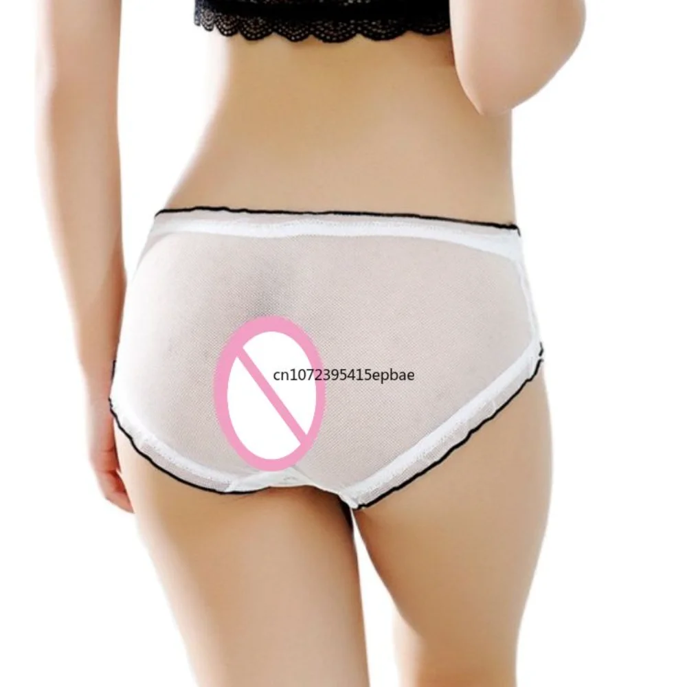 Underwear Manufacturers Wholesale Women's Sexy Simple Transparent Comfortable Mesh Underwear Girl Underpants Low Price Wholesale