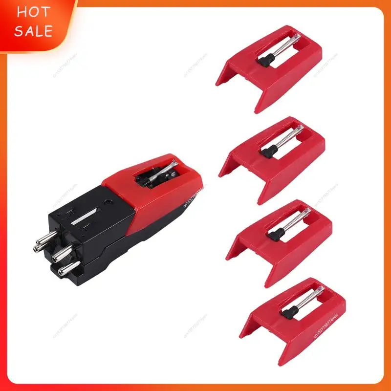 Игла проигрывателя пластинок, 1 картридж проигрывателя пластинок с 4 сменными алмазными стилусами для Crosley, Victrola, LP A62X