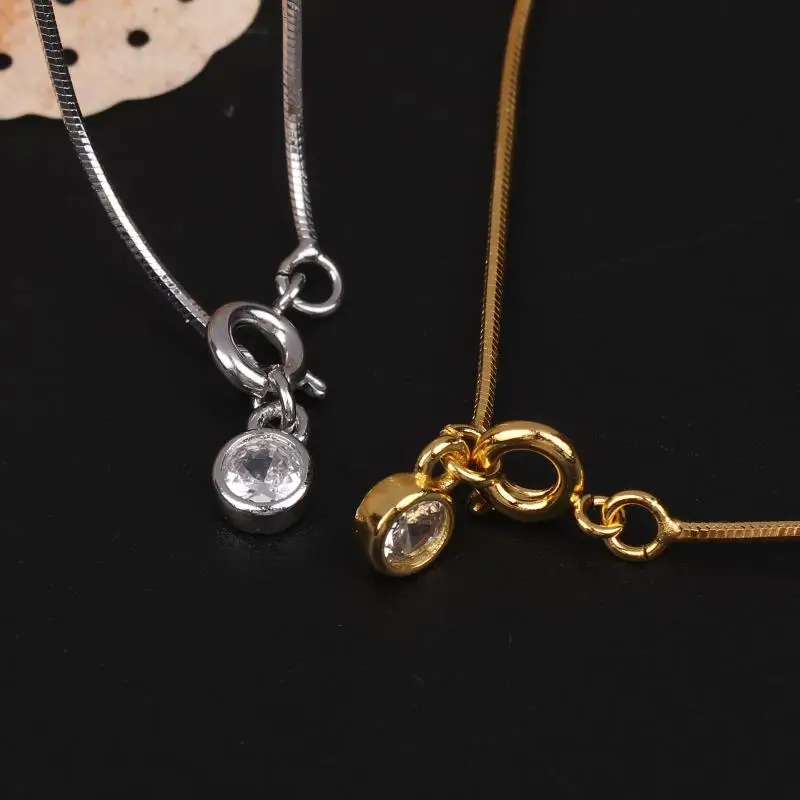 من المألوف والحد الأدنى فقاعة الأفعى العظام سلسلة دائرية الزركون قلادة سوار للنساء مجوهرات الحفلات هدية