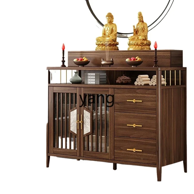 CX solid wood table Buddhist platform household Buddhist hall Shentai rural living room central hall cabinet