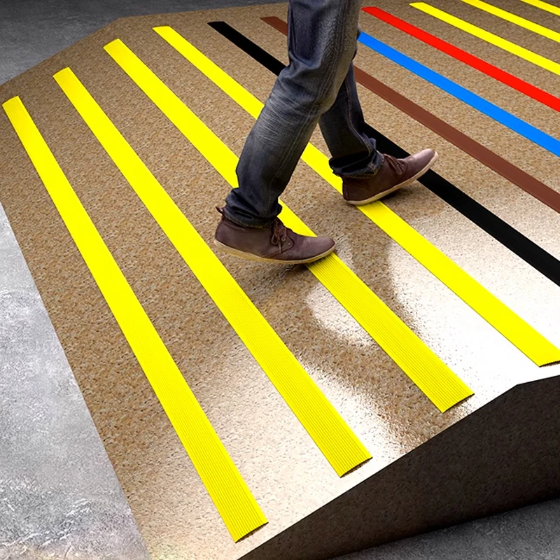 100cm Indoor Outdoor Stair Self-Adhesive Antislip Strip Safety Mat Step Layering Tile Floor Step Non-Slip Adhesive Strip