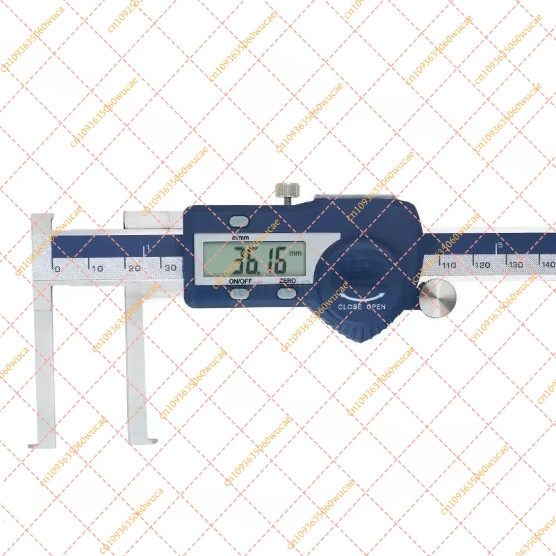 

for SHAHE Stainless Steel Digital Vernier Caliper 8-150/13-200/15-300mm Inside Groove Measuring Tool Paquimetro