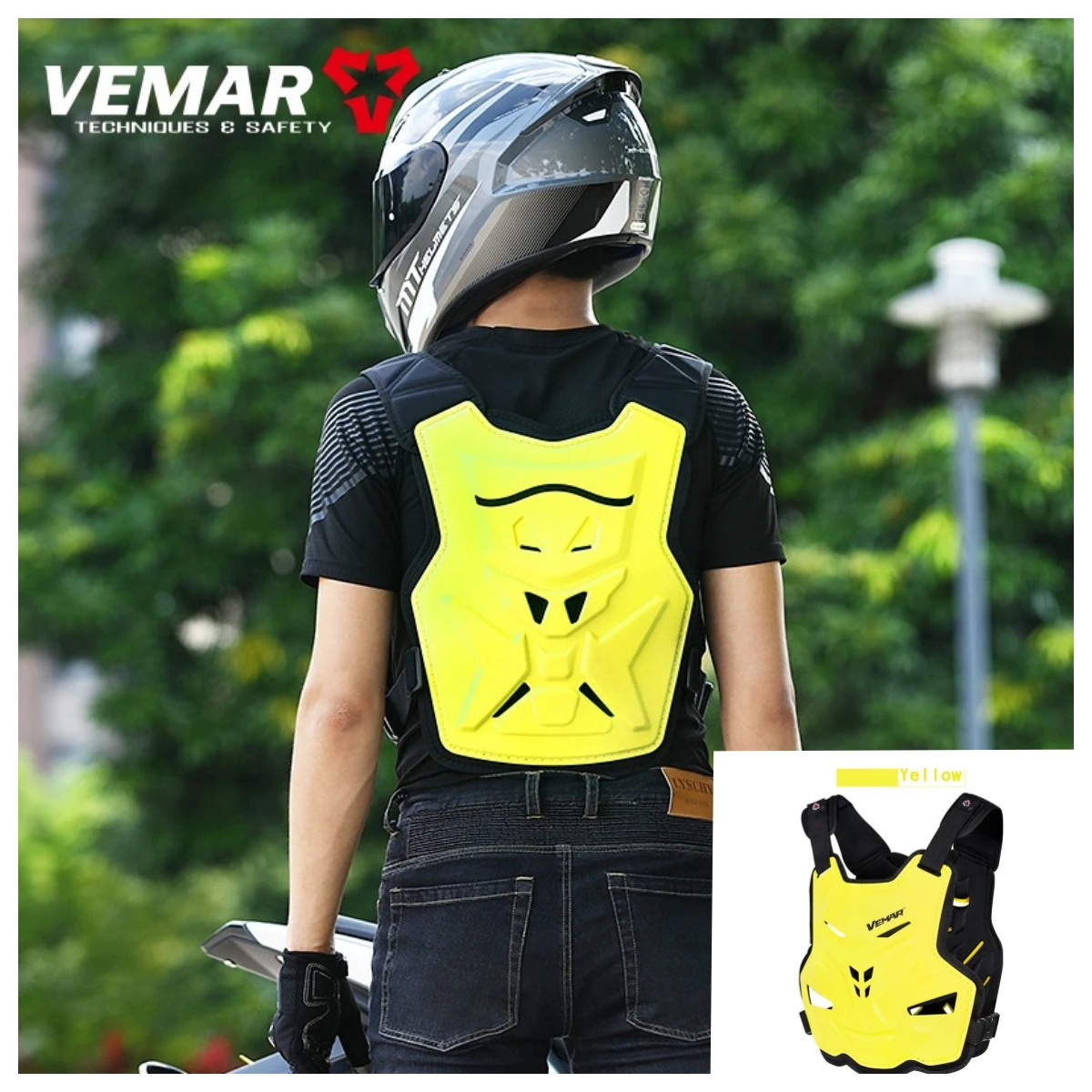 

Vemar Motocross Armor Vest Motorcycle Body Protection DH Dirt Bike MTB MX Chest Back Protector Moto Equipment for Men Women