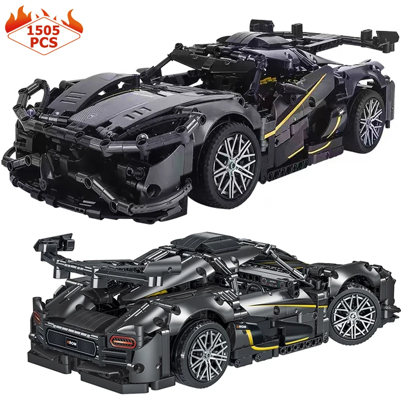 

MOC Technical Famous Sports Car Building Blocks Ideas High-Tech Super Speed Racing Vehicle Model Bricks Toys For Children Gift