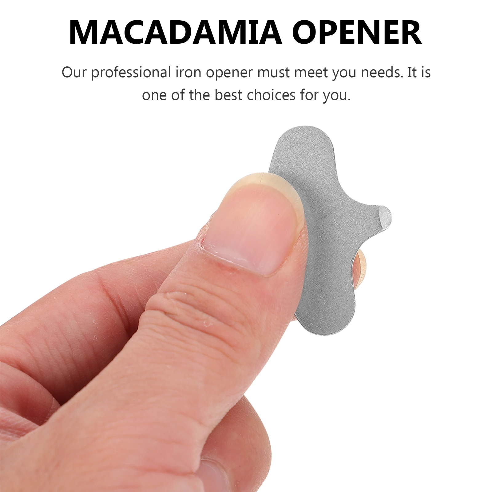 50 Pcs Fruit Opener Macadamia Nut Iron Pecan Key Opening Tool Accessories Slice Dried Shell for Macadamia Hazelnut Pecan