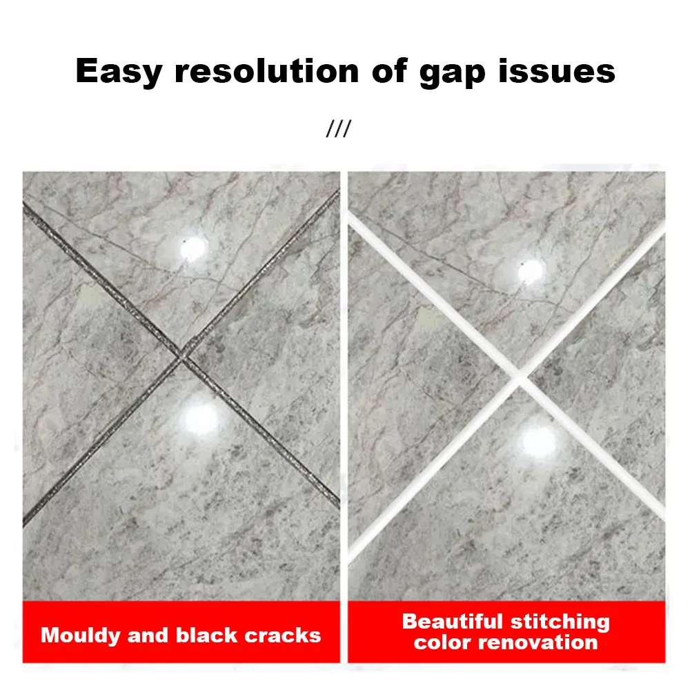 Waterproof Grout Paint With Narrow Tip Portable Quick-Dry Tile Joint Tools For Restoring Tile Wall Floor