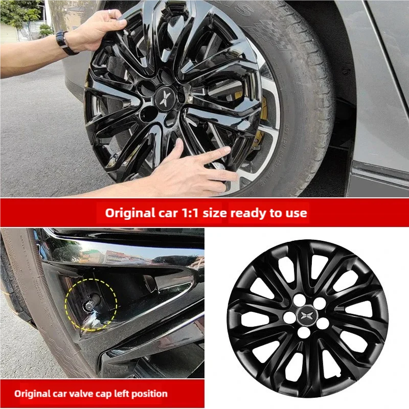 

For XPeng P7 2022-2024 Vehicle Full Coverage Blade Wheel Cover Cap 18 Inch Hubcaps Automobile Replacement Accessories