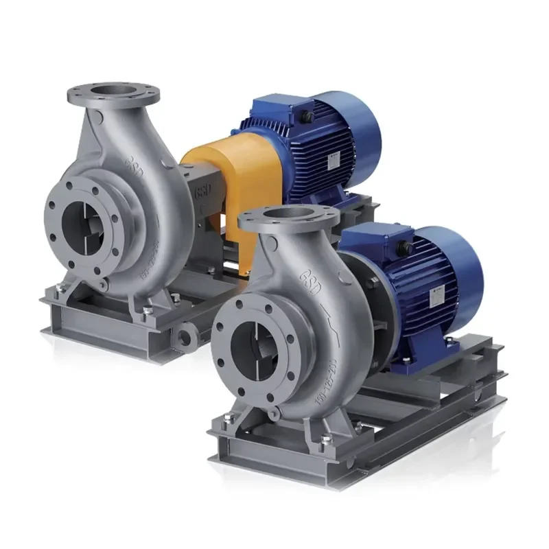 GSD End Suction Horizontal Centrifugal Pump for Industrial Water Supply Vertical Horizontal Mounting Enclosed Impeller