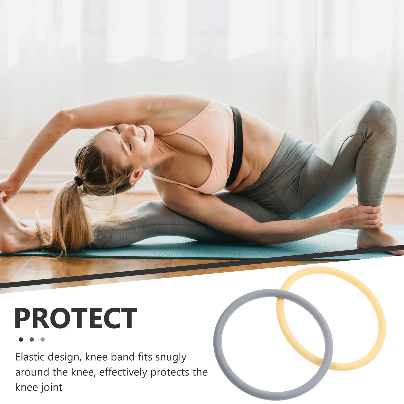 2 قطعة دعم الركبة الرضفة وتر الأشرطة مرونة ثابتة حماية الرياضة استقرار هدفين لتشغيل القفز كرة السلة