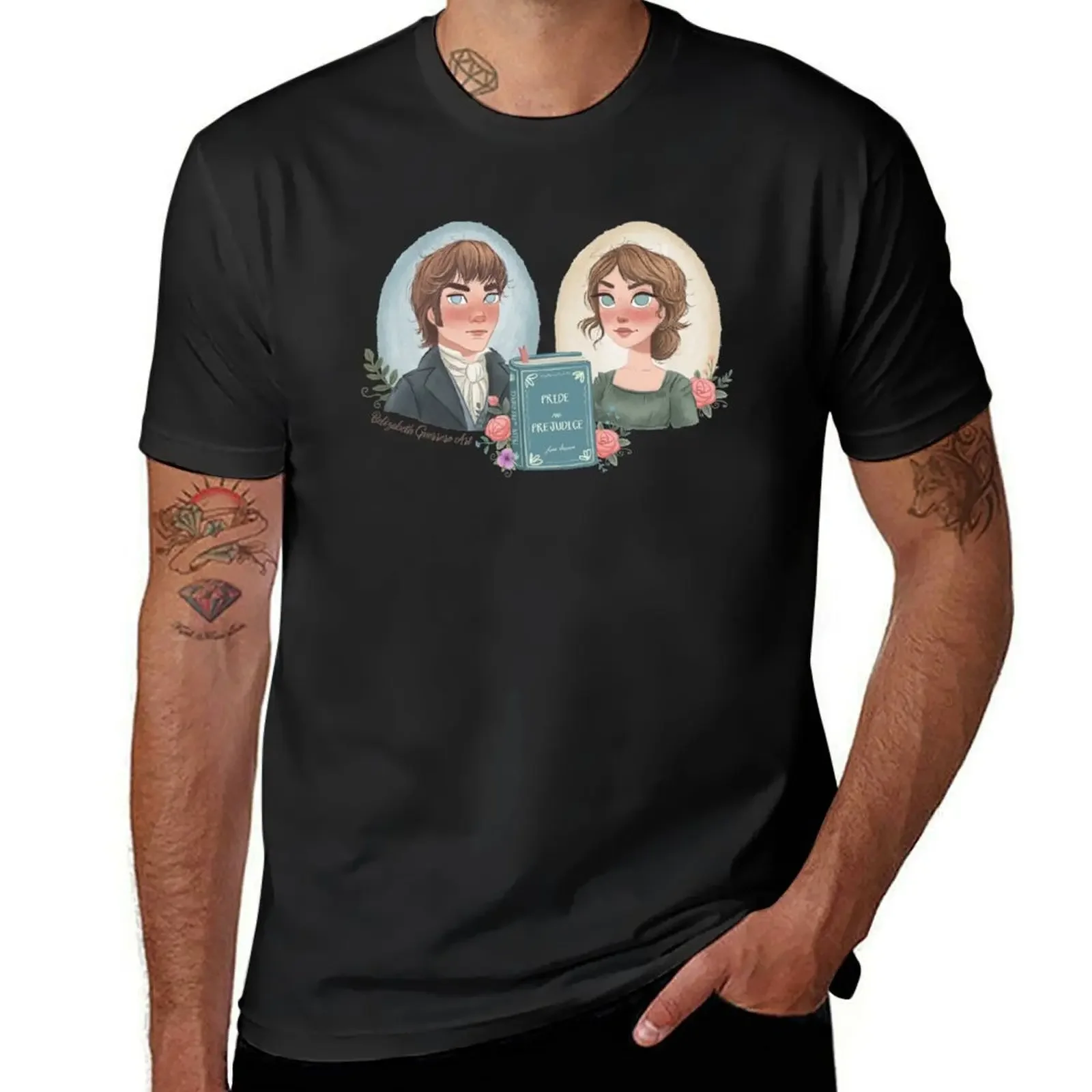 Pride and Prejudice - Jane Austen Inspiration T-Shirt oversized sublime mens graphic t-shirts anime