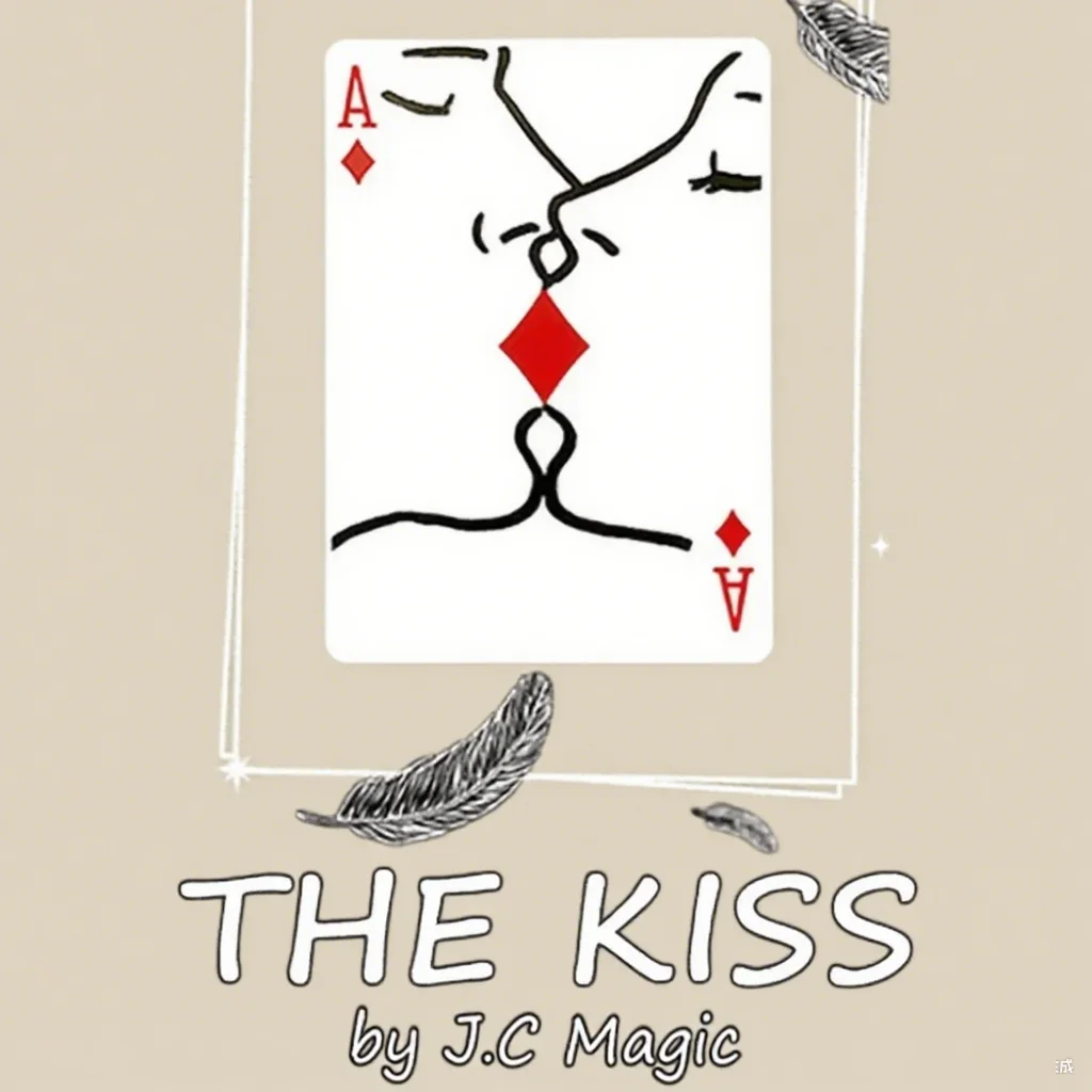 The Kiss Card Magic Tricks Visual Romantic Card Magician Close Up Street Illusion Gimmick Mentalism Puzzle Magie Magia