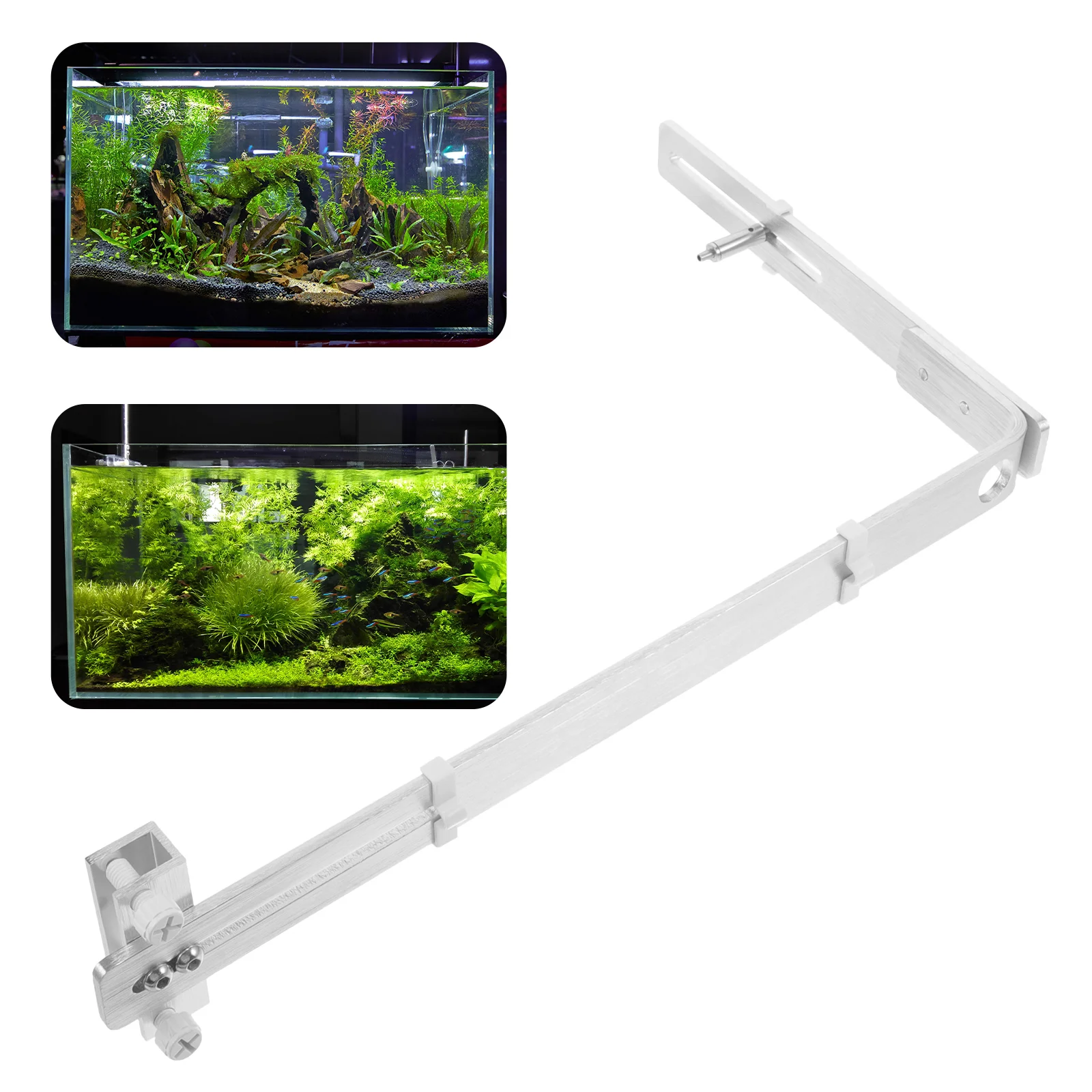 

Fish Tank Light Bracket Aquarium Holder Accessories Aquatic Plant Stand Professional Lamp Aluminum Alloy for