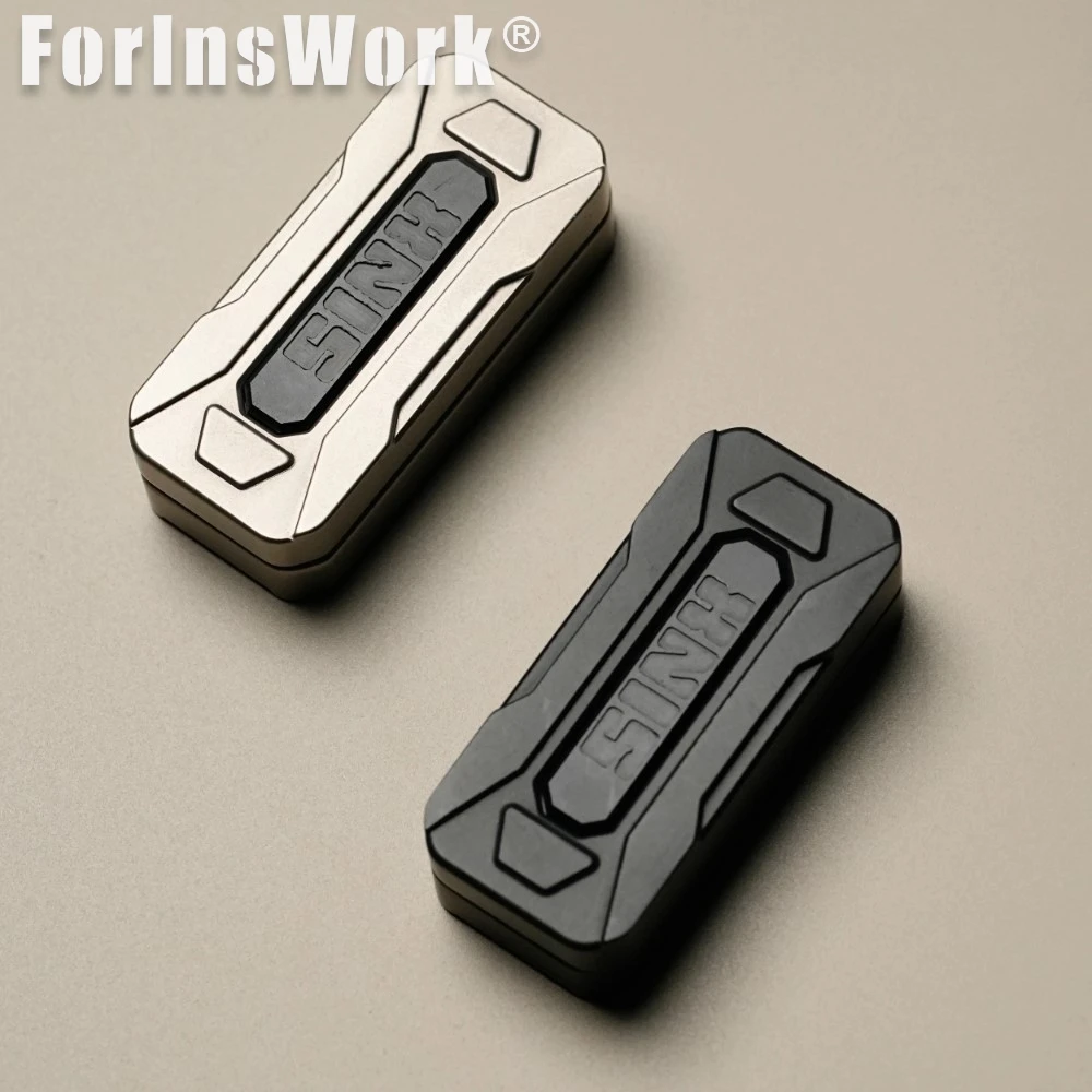 SINX Twin Fidget Slider, Composite Feel Fidget Slider Titanium PEEK EDC Pocket Toy Office Stress Relief Travel Fidget