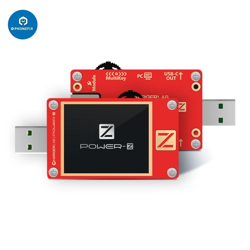 POWER-Z KM003C KT002 USB-C Тестер PD Вольтметр PD3.1 QC5.0 Зарядное устройство Напряжение Ток Пульсация Двойной Вольтметр Детектор Power Bank