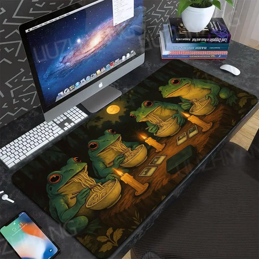 Magician Frog Mouse Pad Computer New XXL MousePads Keyboard Mat Gamer Soft Office Carpet Table Mats Desktop Long Mouse Pad