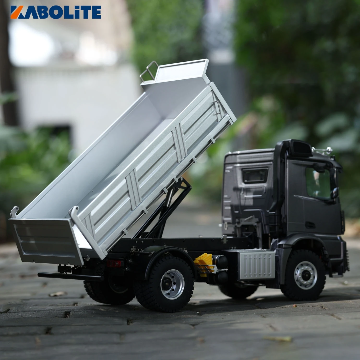 KABOLITE 5701 รีโมทคอนโทรล Tipper รถ 1/14 RTR RC รถบรรทุก 4x4 เสียงแสงระบบสกรูตะกั่วของขวัญของเล่นรุ่น TH24348