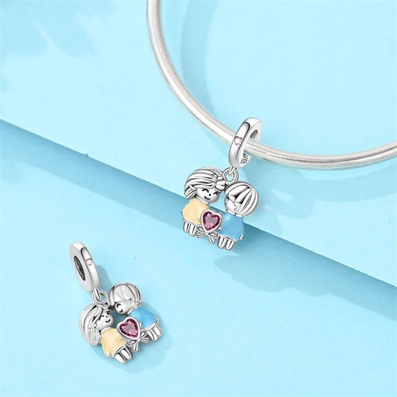 925 Sterling Silver Write A Beautiful Love Story Charms Pendants For Women Fit Original Bracelet DIY Date Wedding Jewelry Gifts