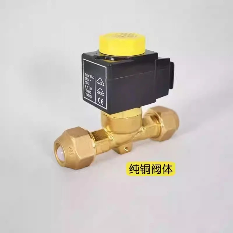 Électrovanne Solenoid Valve Normally Closed 220/380V Coil Air Conditioner Cold Storage Heat Pump Refrigerant Electric Control Valve Pneumatique — détail 4