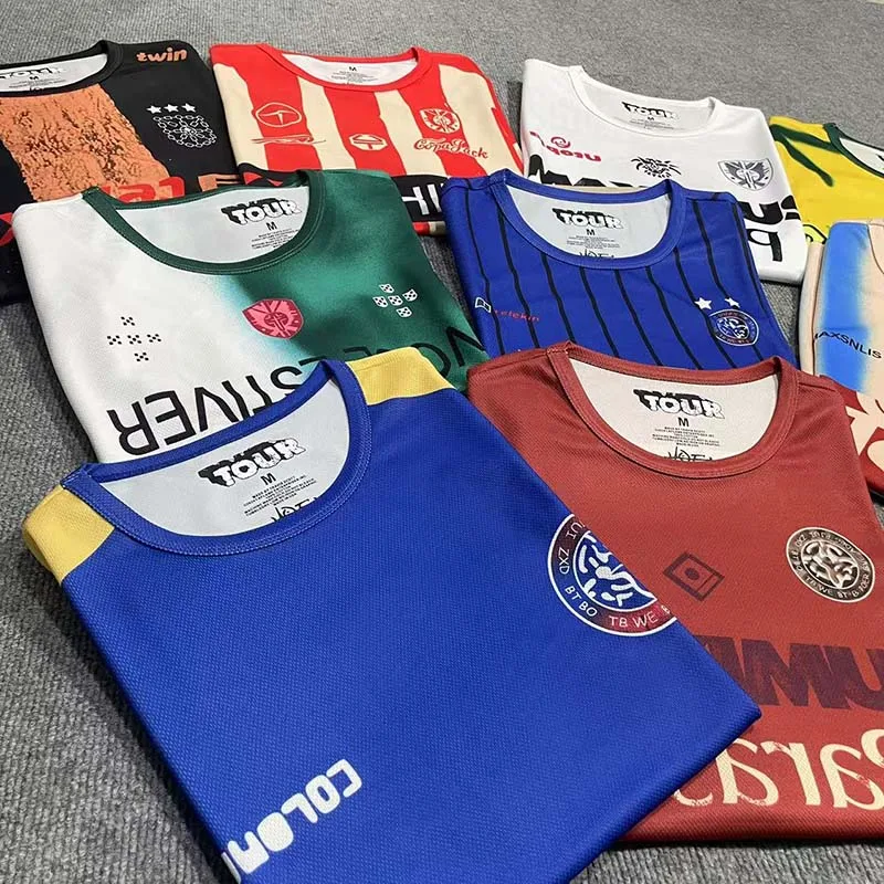 Stock UTOPIA Jersey Cactus Jack Short Sleeve Mesh Breathable Men Women Casual Loose Sports Quick Drying Tops Round Neck Tshirt