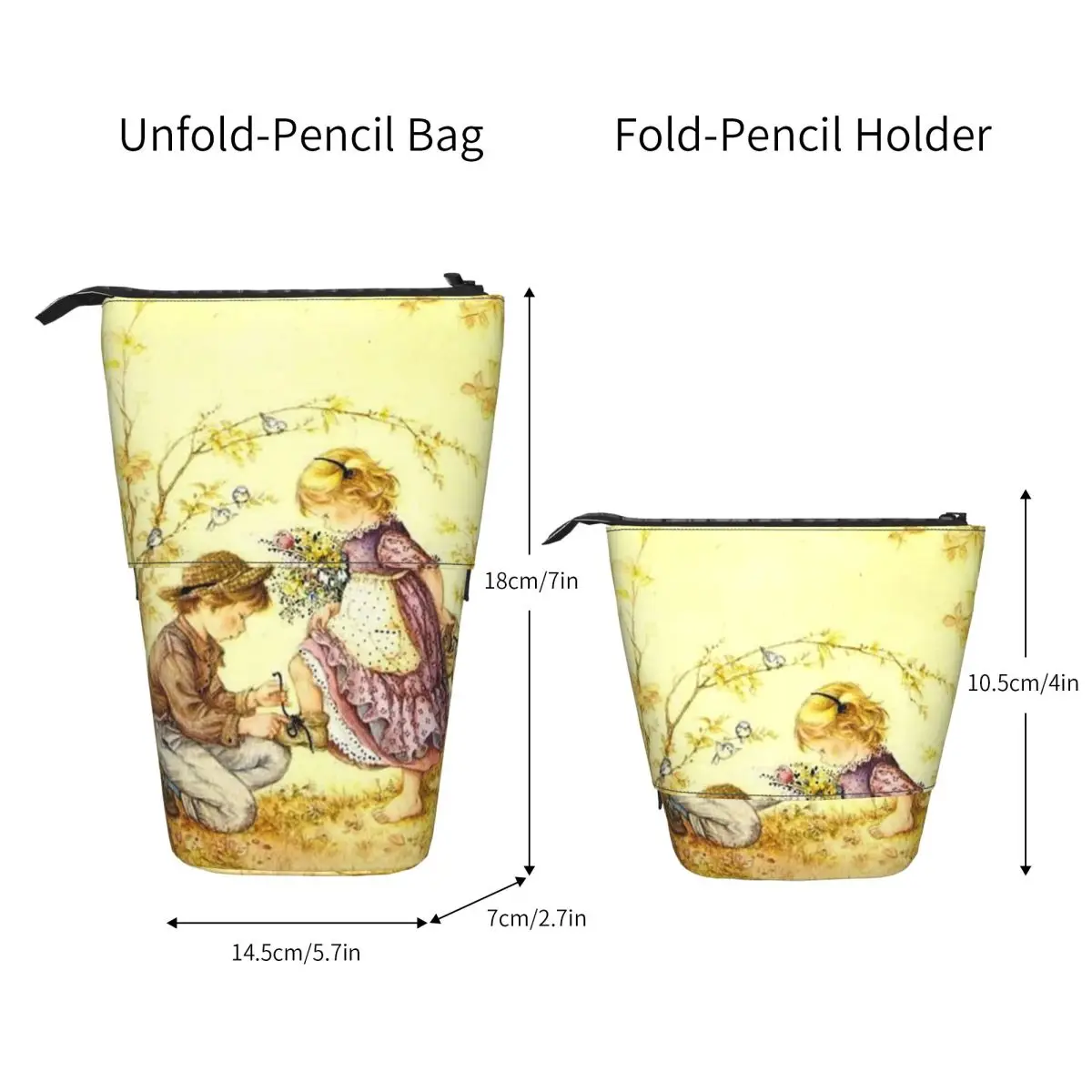 مخصص S-Sarahs K-Kays Kawaii مقلمة بنات بنين سعة كبيرة الكرتون فتاة قلم رصاص الحقيبة الطلاب القرطاسية