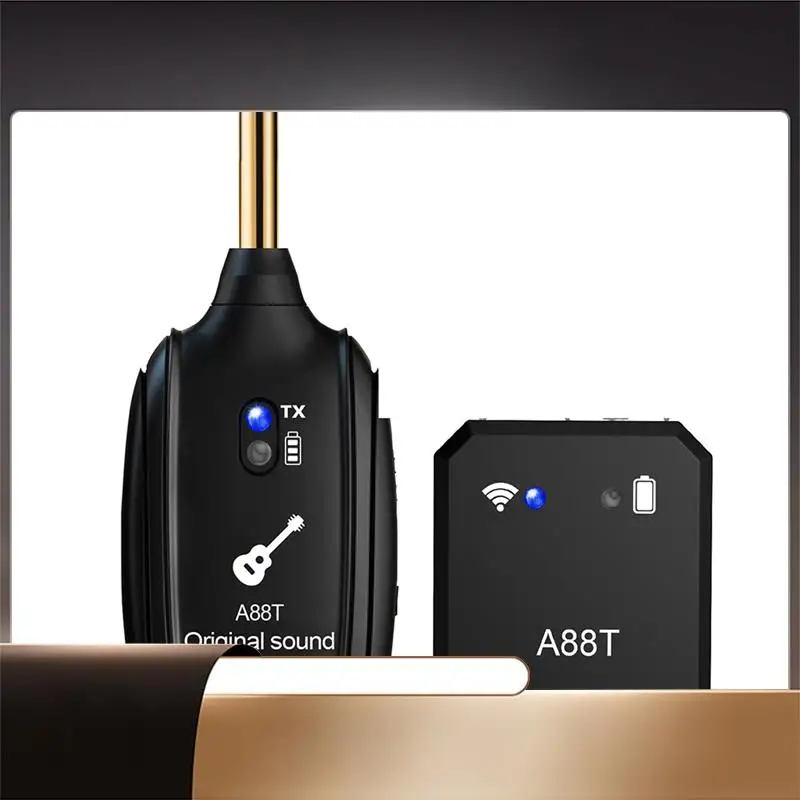 

N35R-New A88T Wireless Guitar System Electric Guitar Pickup Audio Transmitter Receiver For Electric Guitar Bass Violin Guitar