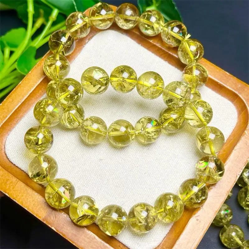 

Натуральный цитрин, кварцевые бусины, браслет, подвески, нить, изысканные ювелирные изделия, подарок, целебный кристалл, энергетический подарок, 1 шт., 12/14 мм