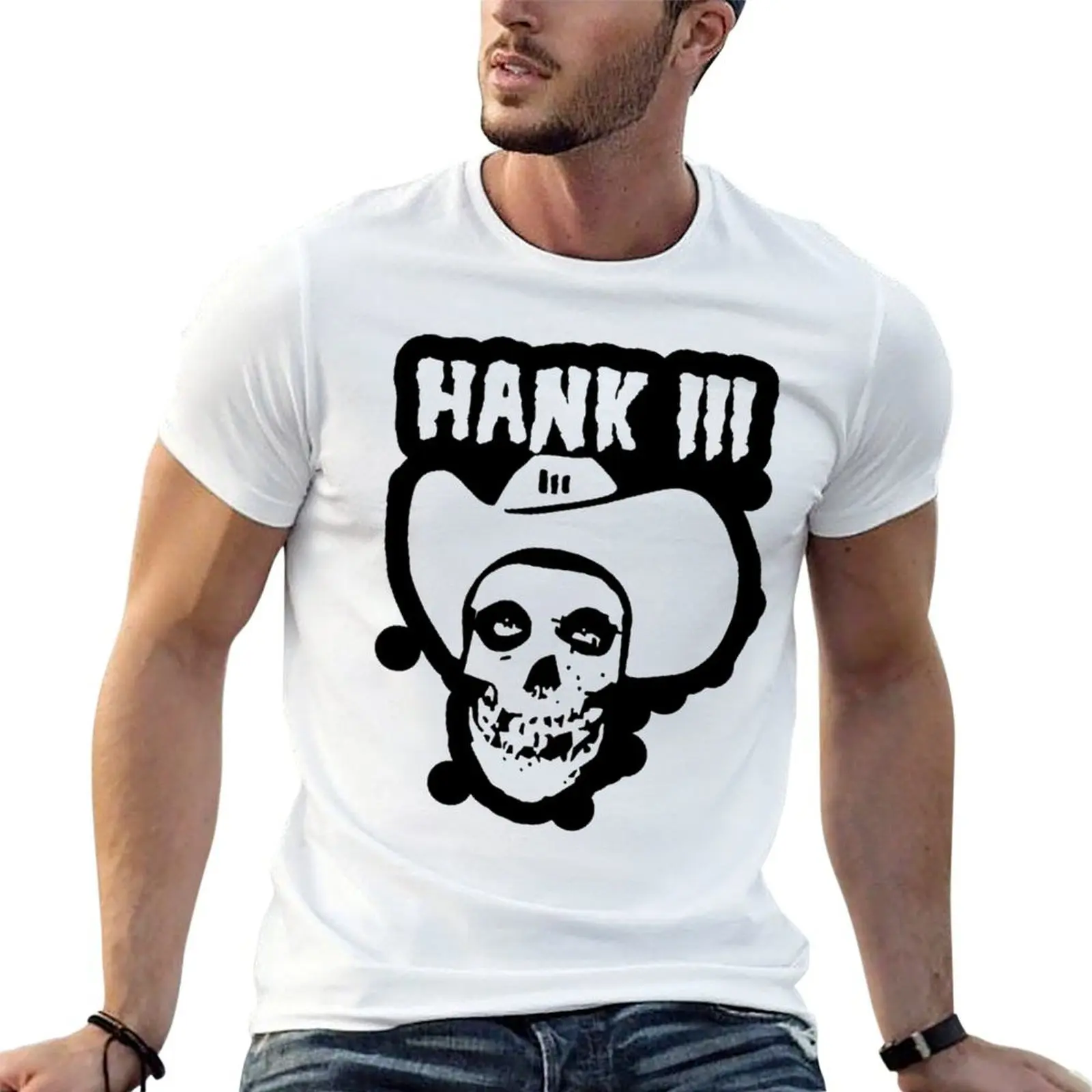 

t T-Shirt cotton t 100% man cotton casual Hank men t man 100% men shirt shirts for shirts Williams