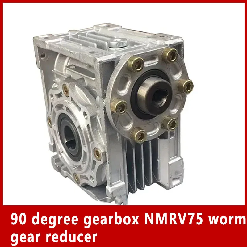 

90 degree gearbox NMRV75 worm gear reducer with oil seal Input hole diameter 19mm 24mm 28mm Output hole diameter 28mm