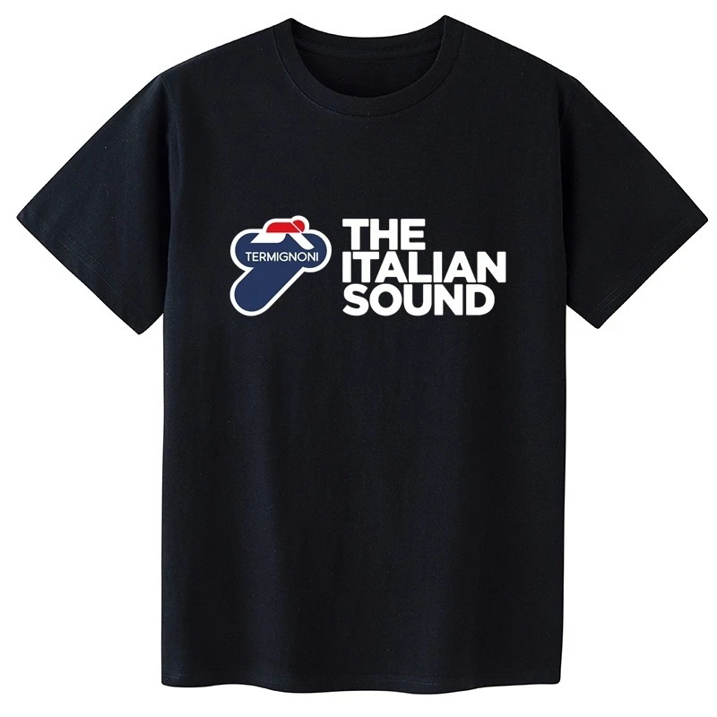 Termignoni العادم البضائع الرجال القطن تي شيرت دراجة نارية Termignoni العادم Termignoni العادم قصيرة الأكمام التي شيرت S-5XL #1
