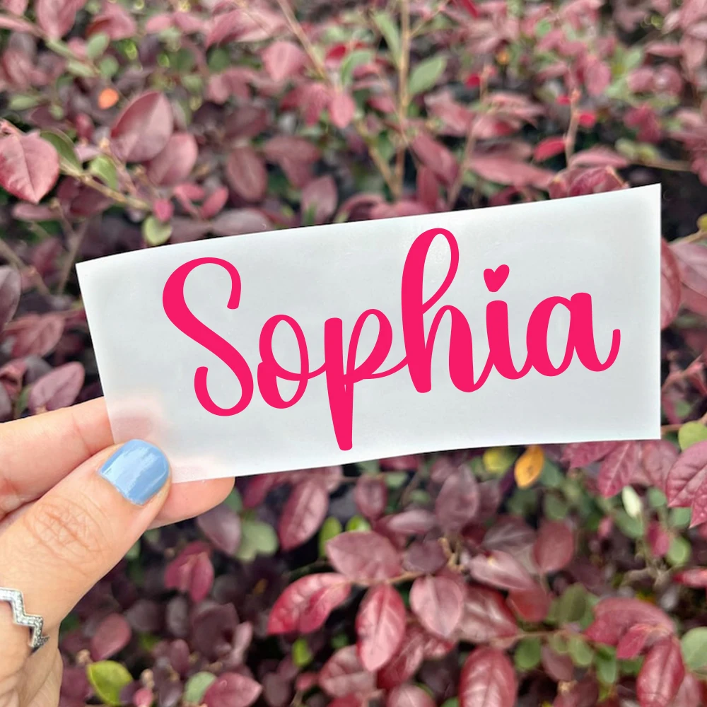 1PC 10cm Width colored Customized Text Wall Stickers Vinyl Art Decals For Door Decor Personalized Text Background Wall Art Decal