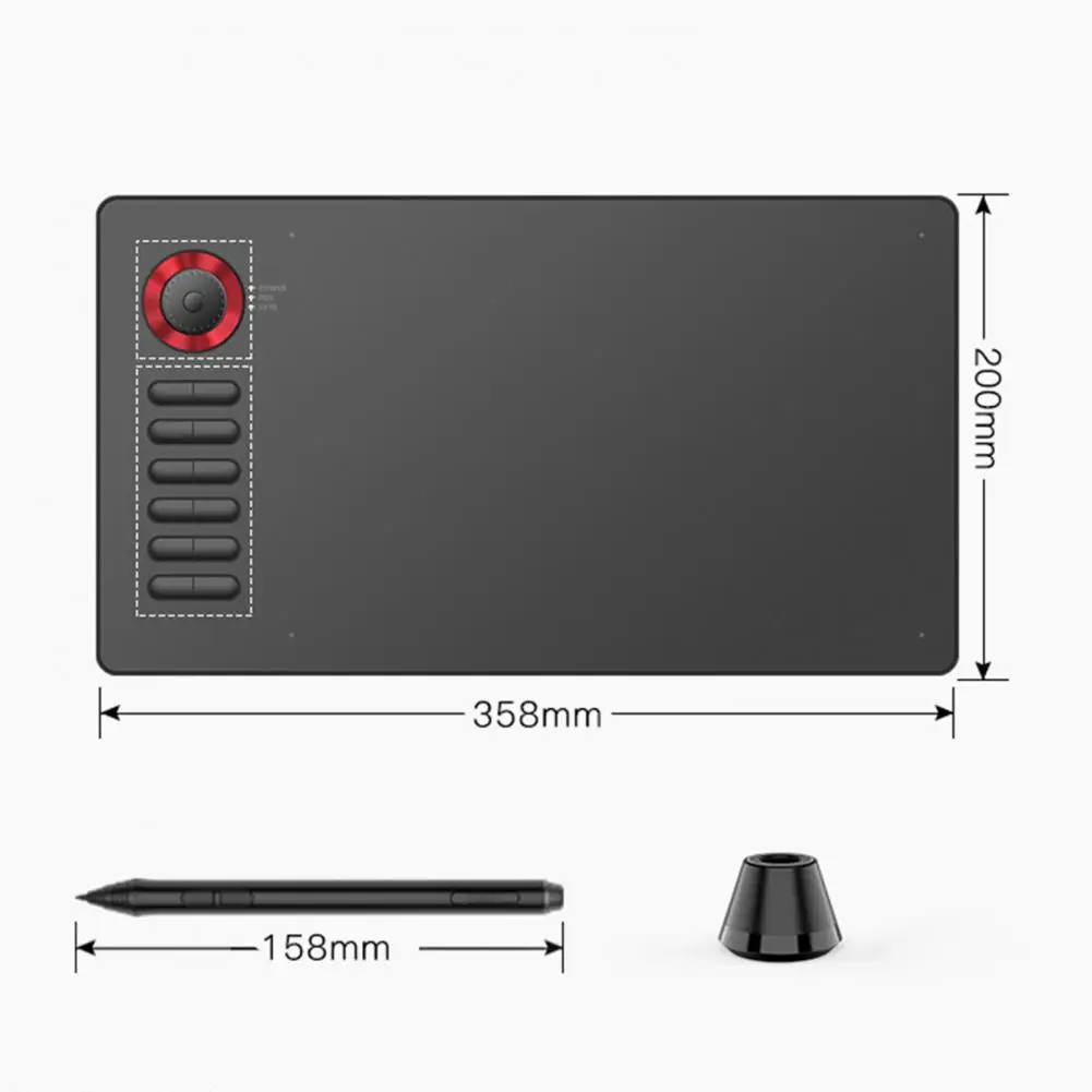 VEIKK A15PRO LCD Writing Tablet 8192 Pressure Sensitivity Type-C 5080LPI Digital Art Graphics Tablet for Windows/Mac/Android