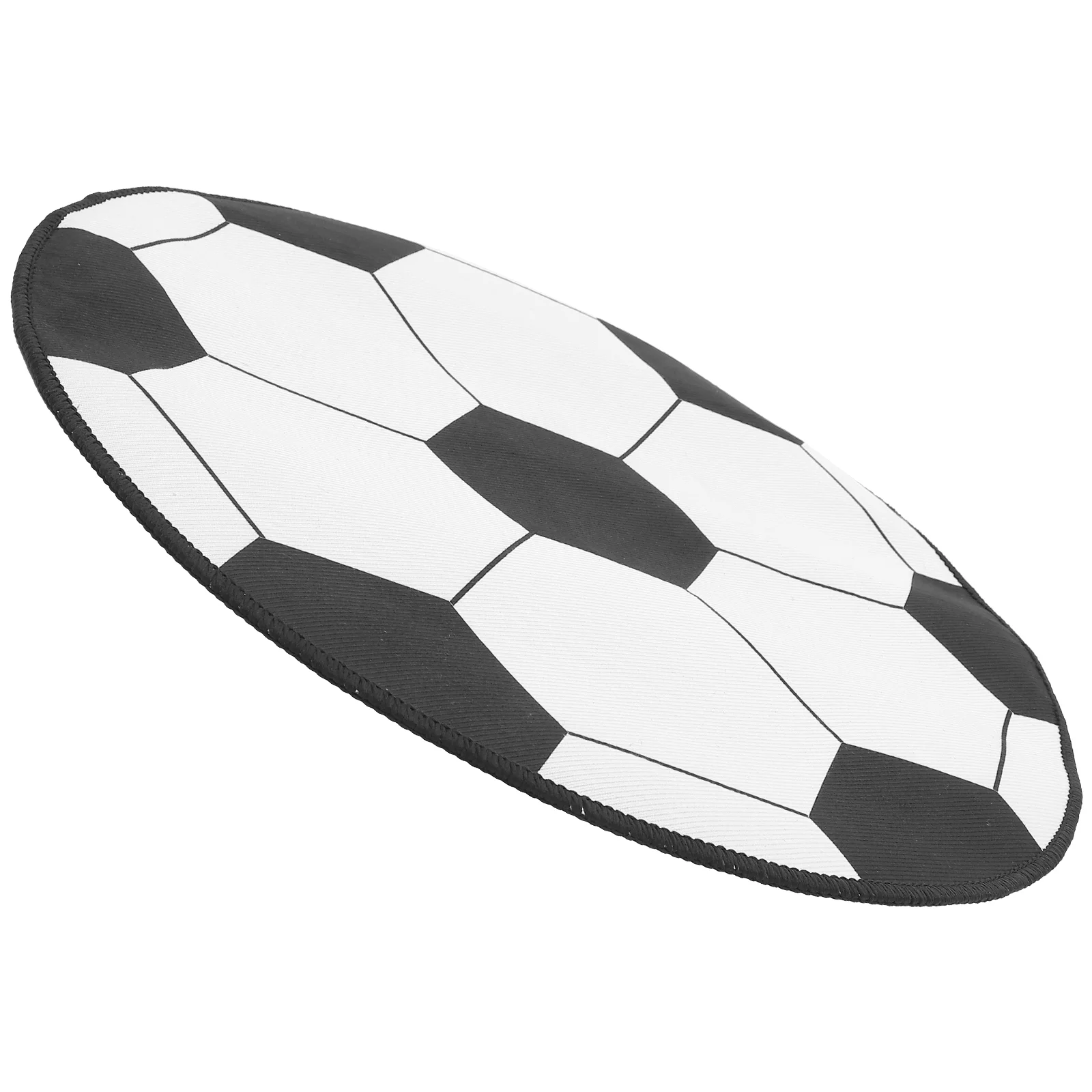 Football Computer Chair Mat Floor Rug Pad Rugs Round Desk Carpet Protector for Office Rolling Chairs Black