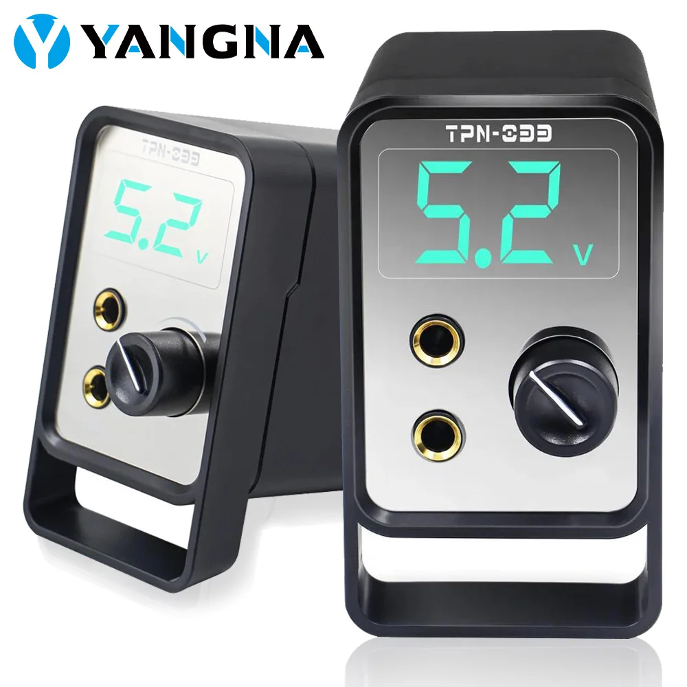 

YANGNA Digital Tattoo Power Supply For Tattoo Machine Pen LCD Display Mirror Surface Tattoo Power Supply for Coil Tattoo Machine