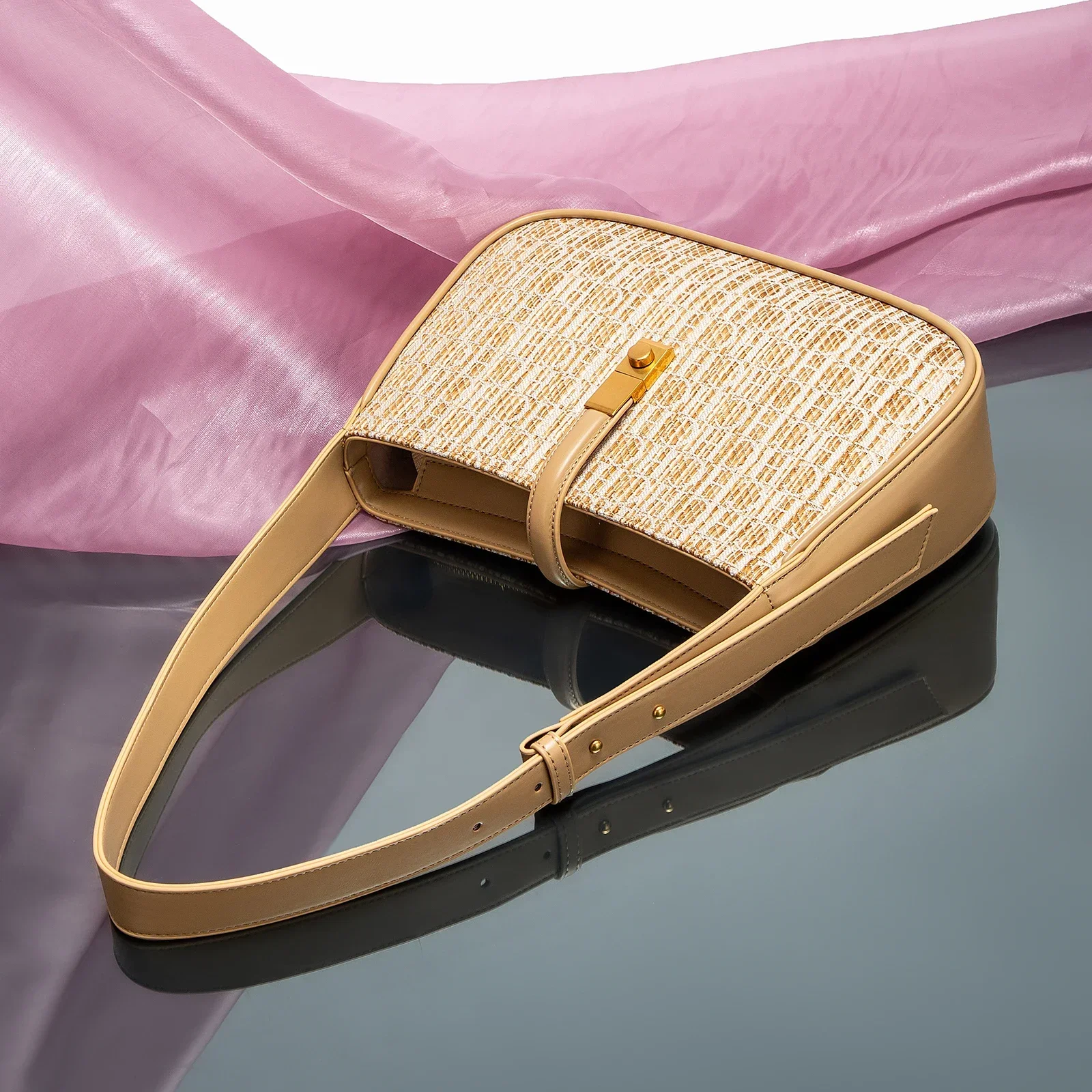 حقيبة يد نسائية كلاسيكية خالدة للحفلات لمناسبات متعددة، حقيبة يد فاخرة مستوحاة من الرجعية #2