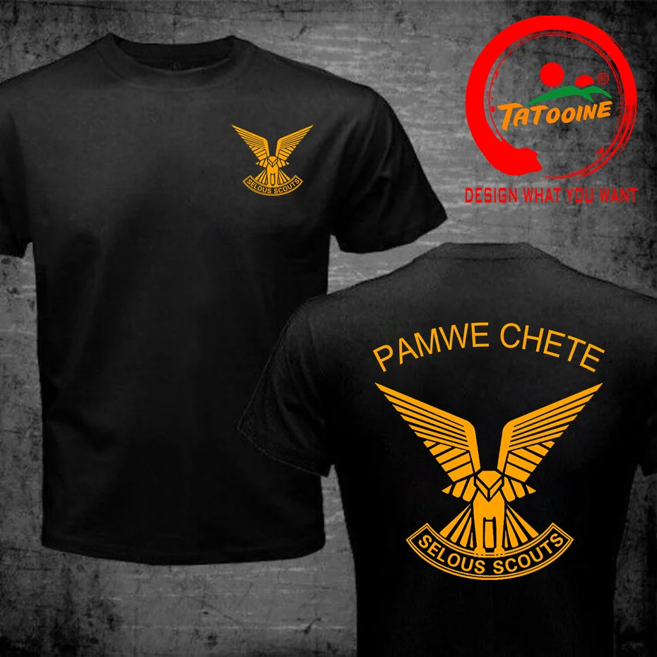 Rhodesian Zimbabwe Selous Scouts Pamwe Chete Logo T-Shirt Men Women Tee Shirt Creative Novelty Summer Army Green T Shirt For Man