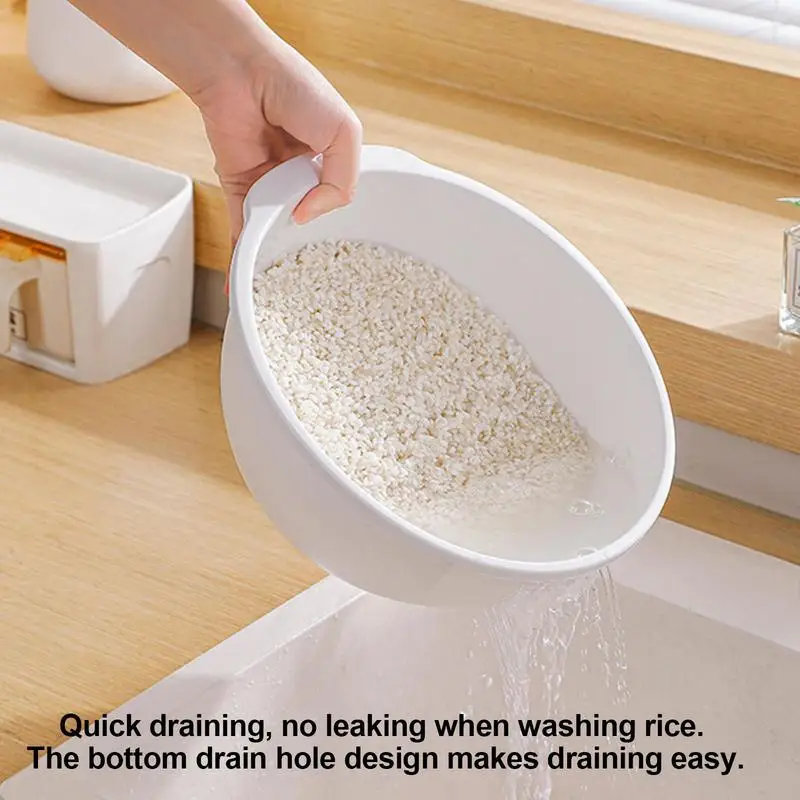 الأرز غربال مصفاة بلاستيكية السلطانية المطبخ استنزاف سلة مصفاة السلطانية مع المصارف الجانبية مصفاة سلة تنظيف أدوات الشطف