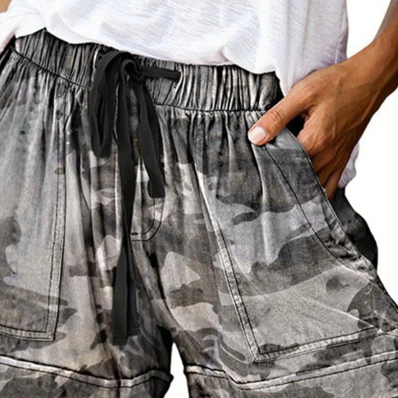 Cintura alta dstring saco aberto casual orts para as mulheres primavera 2026 nova chegada confortável solto ajuste calças por cch704