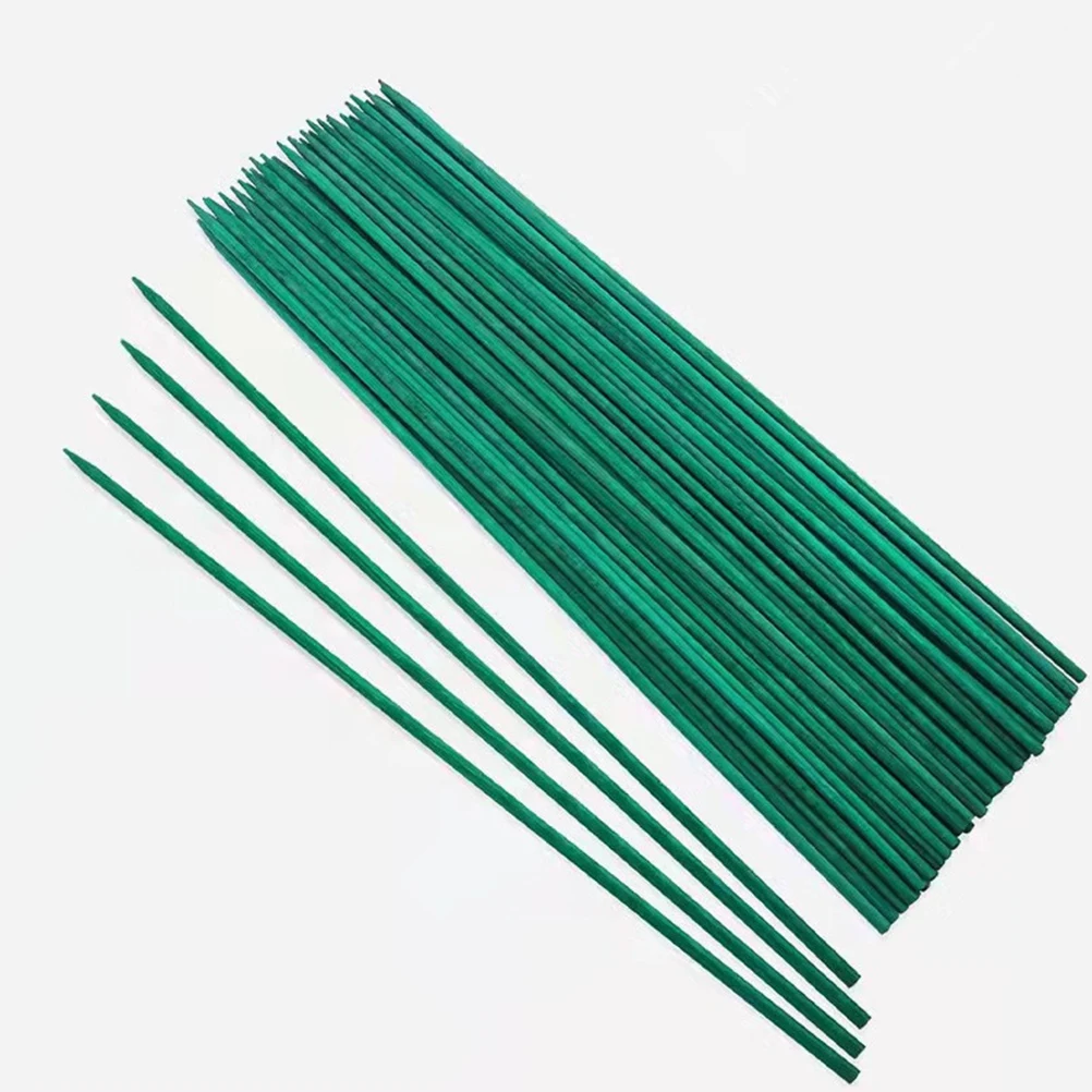 

50pcs Sticks Plant Support Stakes 38cm Length Plant Stake 4mm Diameter for Indoor Outdoor Plants Garden Decor